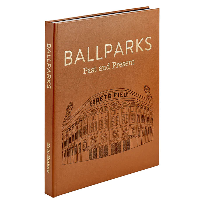 Ballparks Past And Present Tan Bonded Leather
