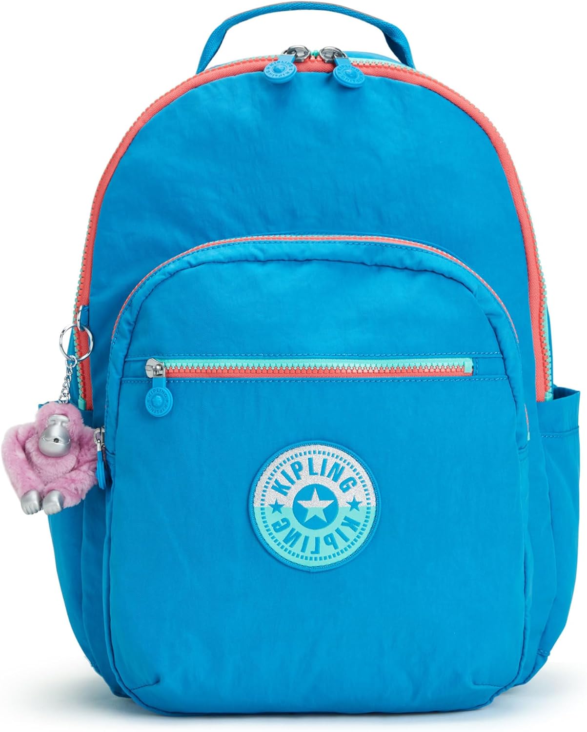 Kipling Seoul Large Nylon 15 Laptop Backpack Azure Sky Blue