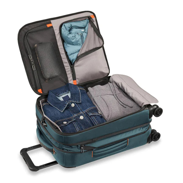 Briggs & Riley ZDX INTERNATIONAL 21" CARRY-ON EXPANDABLE SPINNER OCEAN