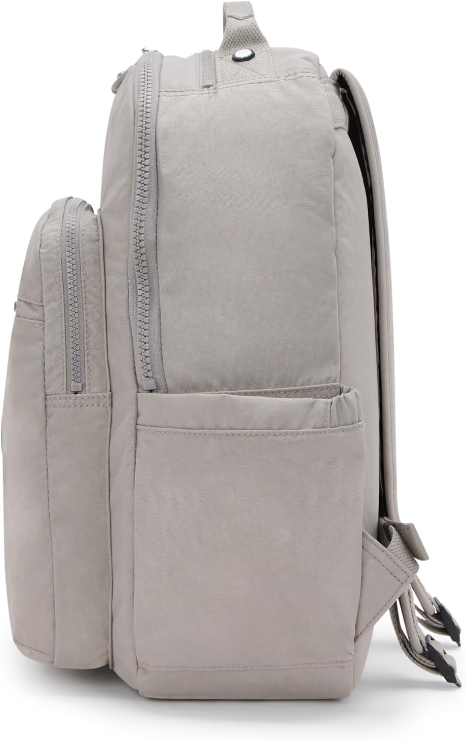 Kipling Seoul Large Nylon Laptop Backpack Grey Gris