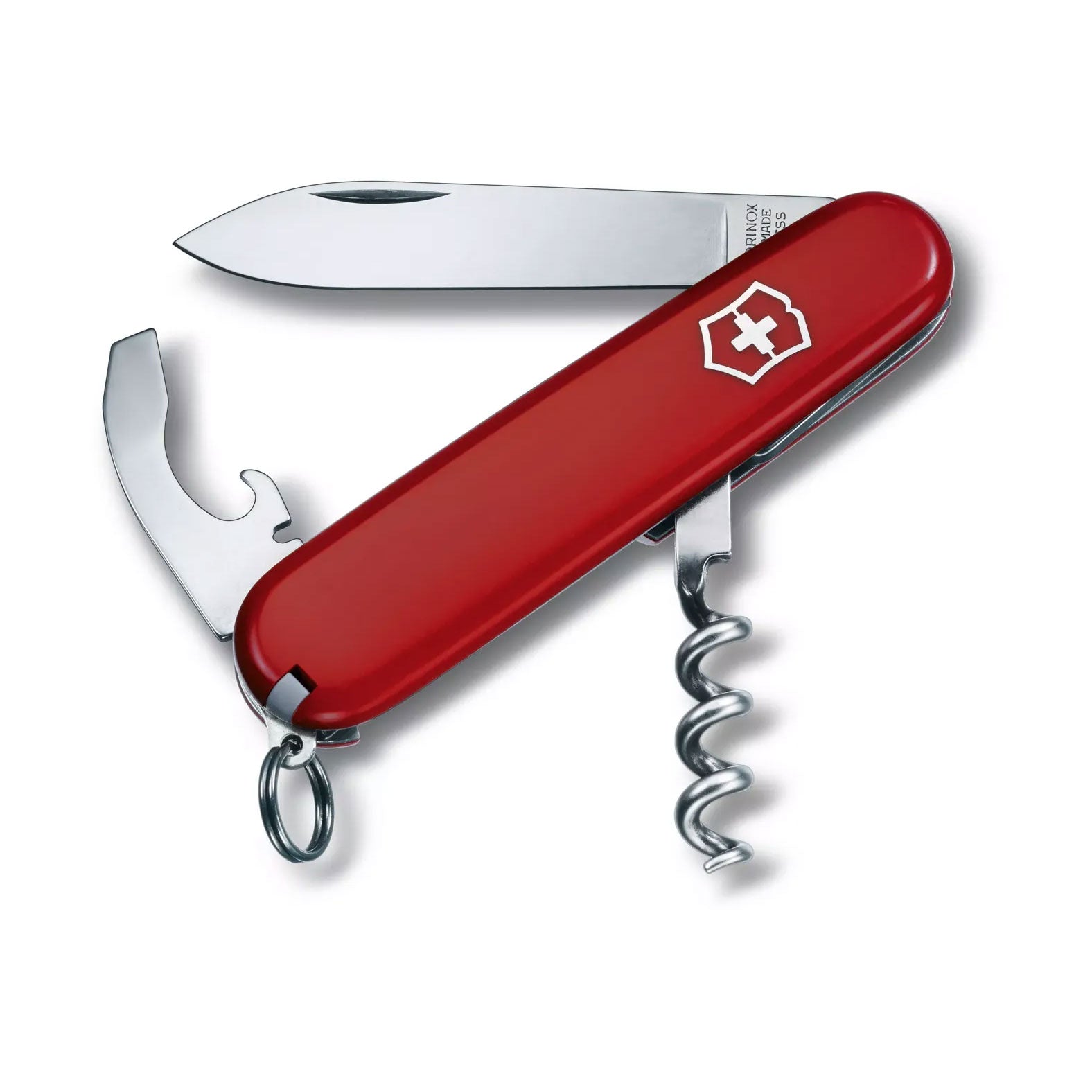 Victorinox Swiss Army Knives Waiter Medium Pocket Knife with Corkscrew Red