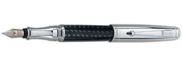 Monteverde Pens - Invincia - Chrome and Carbon Fiber Fountain pen MV40065