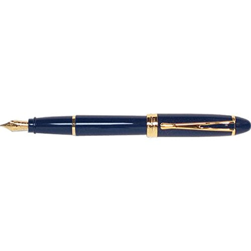 Aurora Ipsilon Deluxe Blue Fountain Pen 14Karat Gold Nib Fine