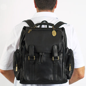 claires black leather backpack purse Claire Chase 329E-black Uptown Back Pack Jumbo