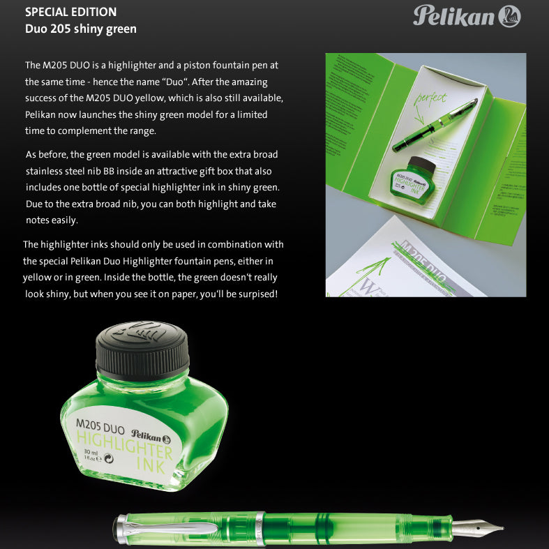 Pelikan 205 DUO Piston Fountain Pen Highlighter
