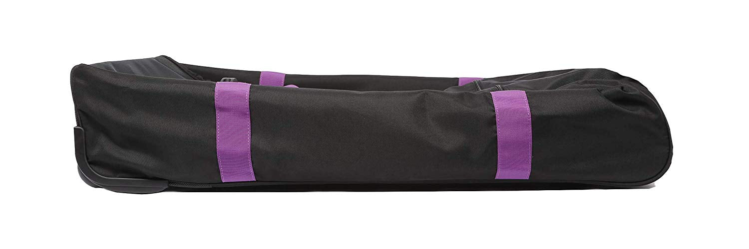 Marco Polo Air Lite wheeled Travel Duffel Bag 32" Black/Purple