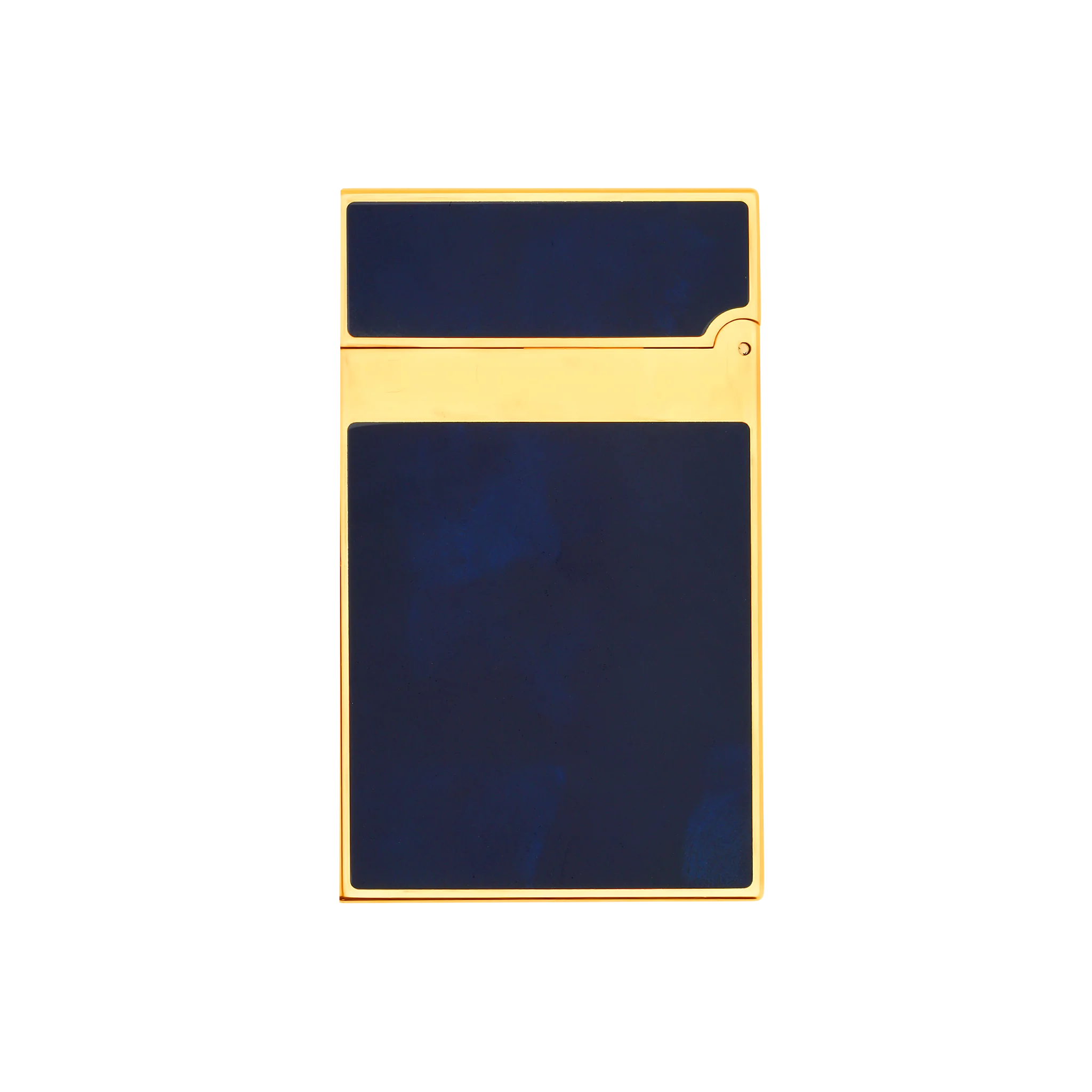 S.T. Dupont Ligne 2 Lighter Lacquered Atelier Dark Blue and Gold Trim - Altman Luggage 