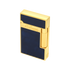 S.T. Dupont Ligne 2 Lighter Lacquered Atelier Dark Blue and Gold Trim - Altman Luggage 
