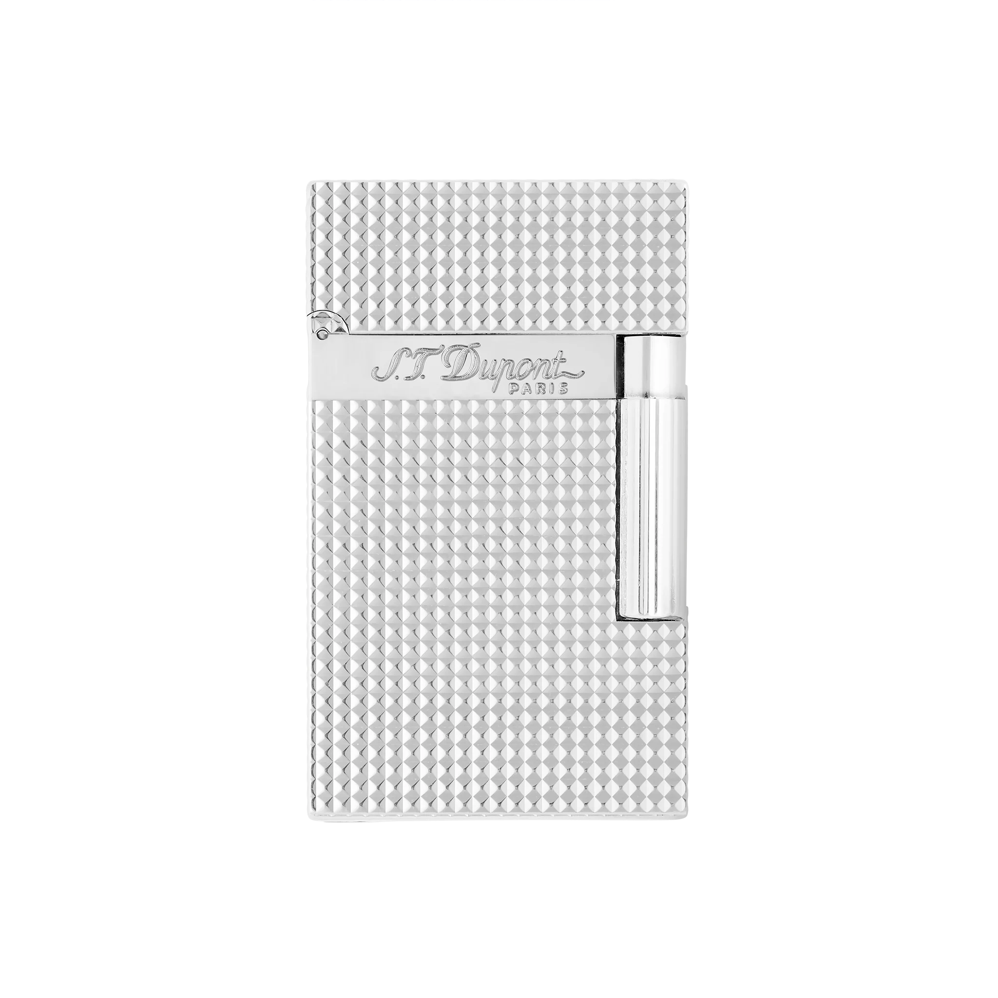 S.T. Dupont Ligne 2 Lighter Diamond Head Silver - Altman Luggage 