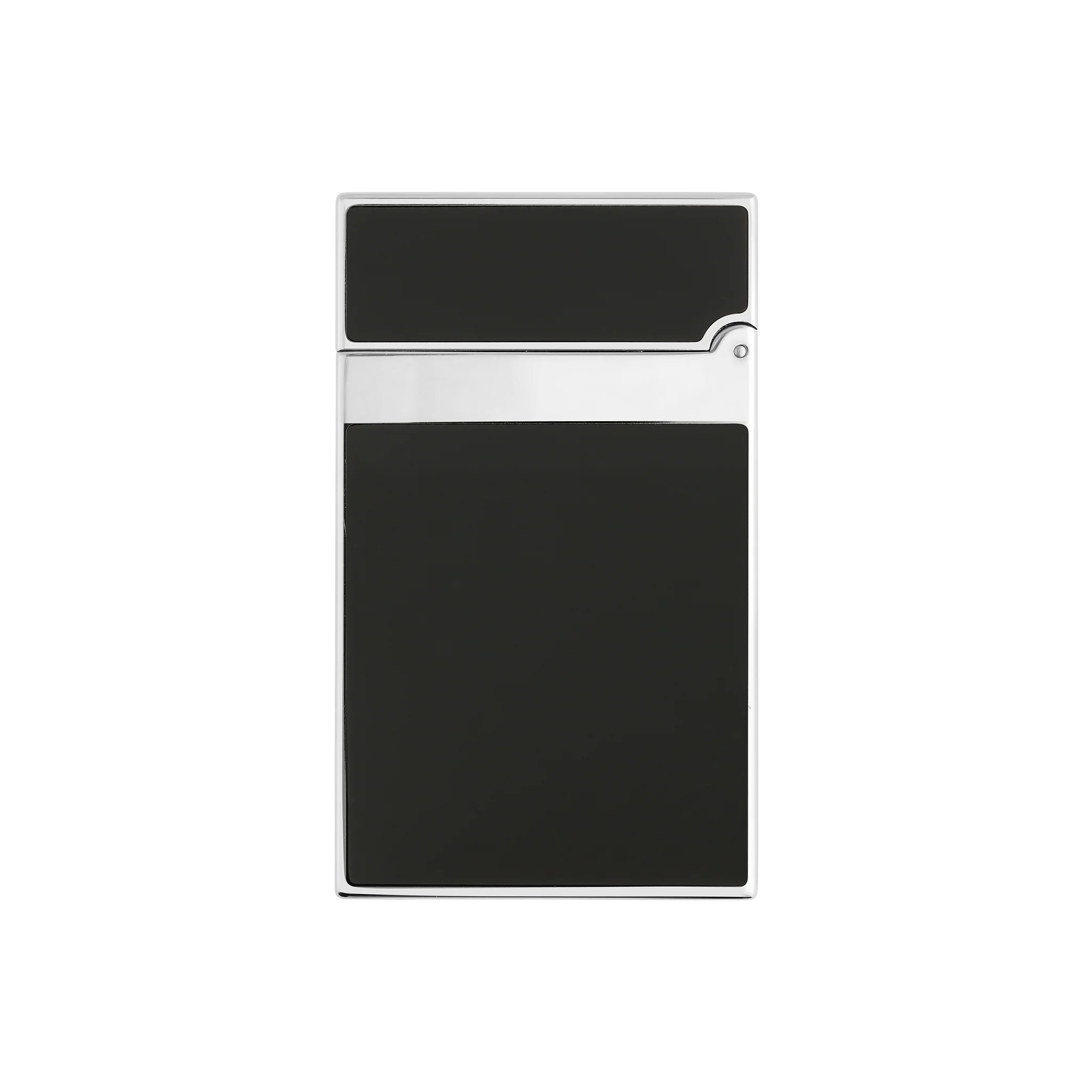 S.T. Dupont Ligne 2 Lighter Lacquered Black and Silver Trim