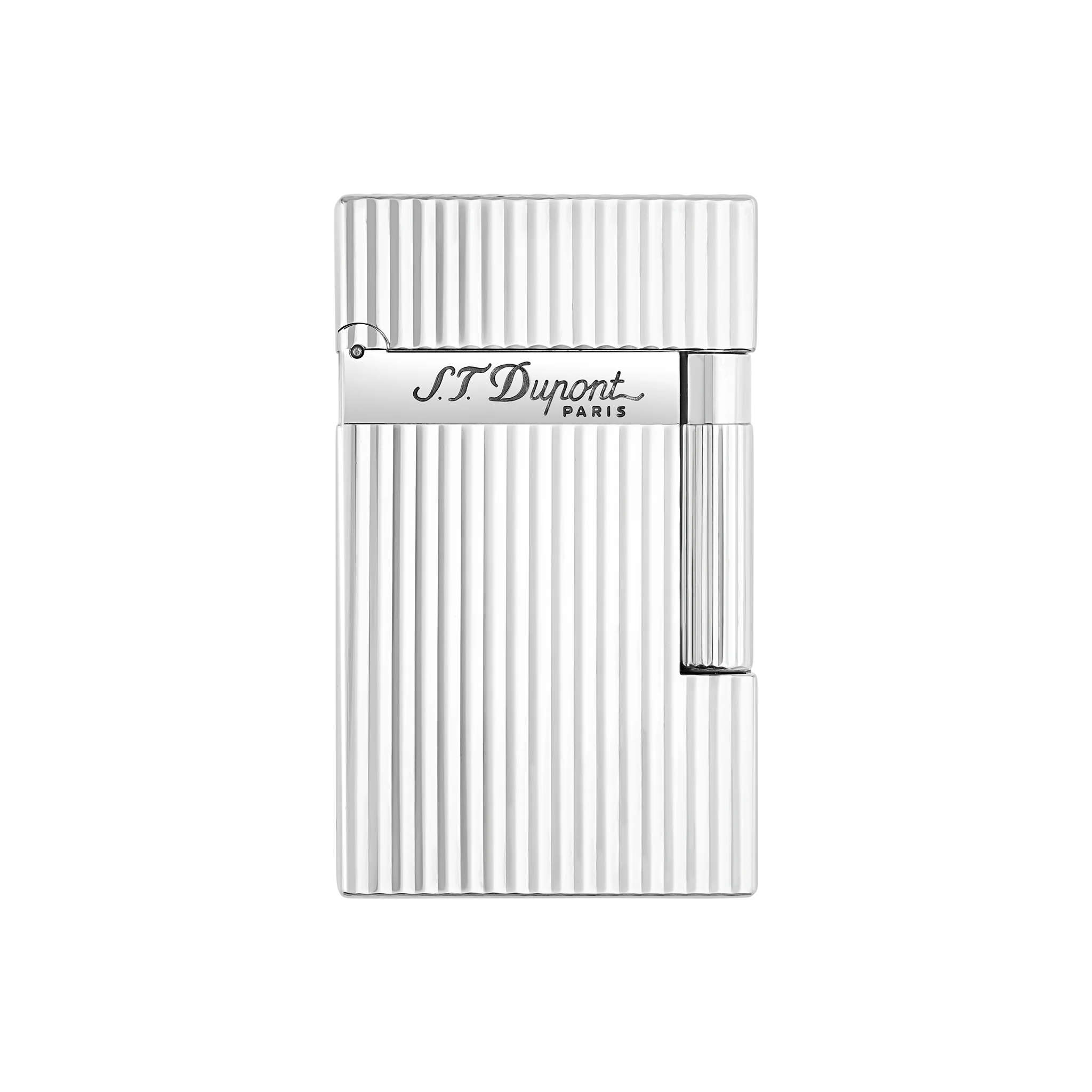 S.T. Dupont Ligne 2 Lighter Vertical Lines Silver