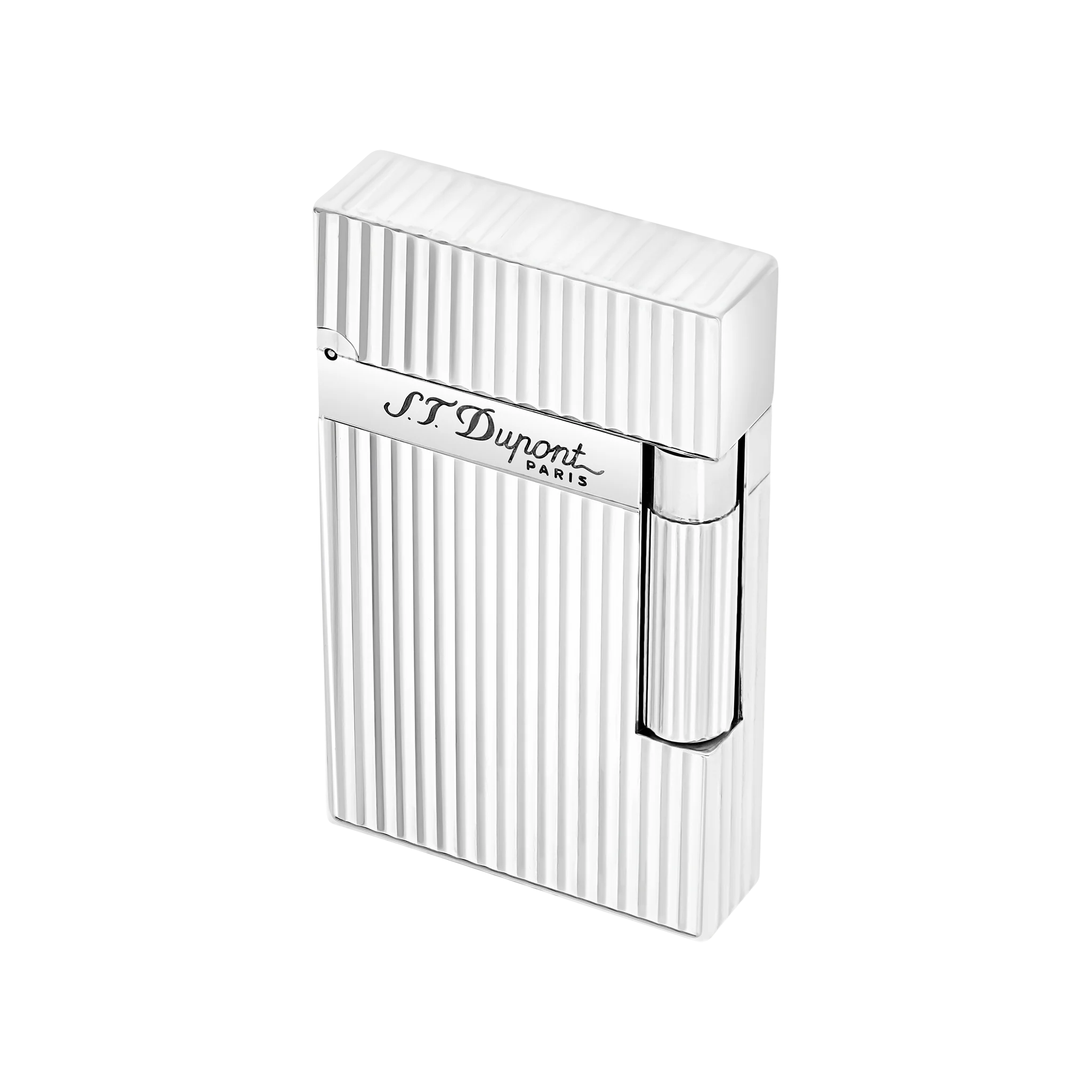 S.T. Dupont Ligne 2 Lighter Vertical Lines Silver