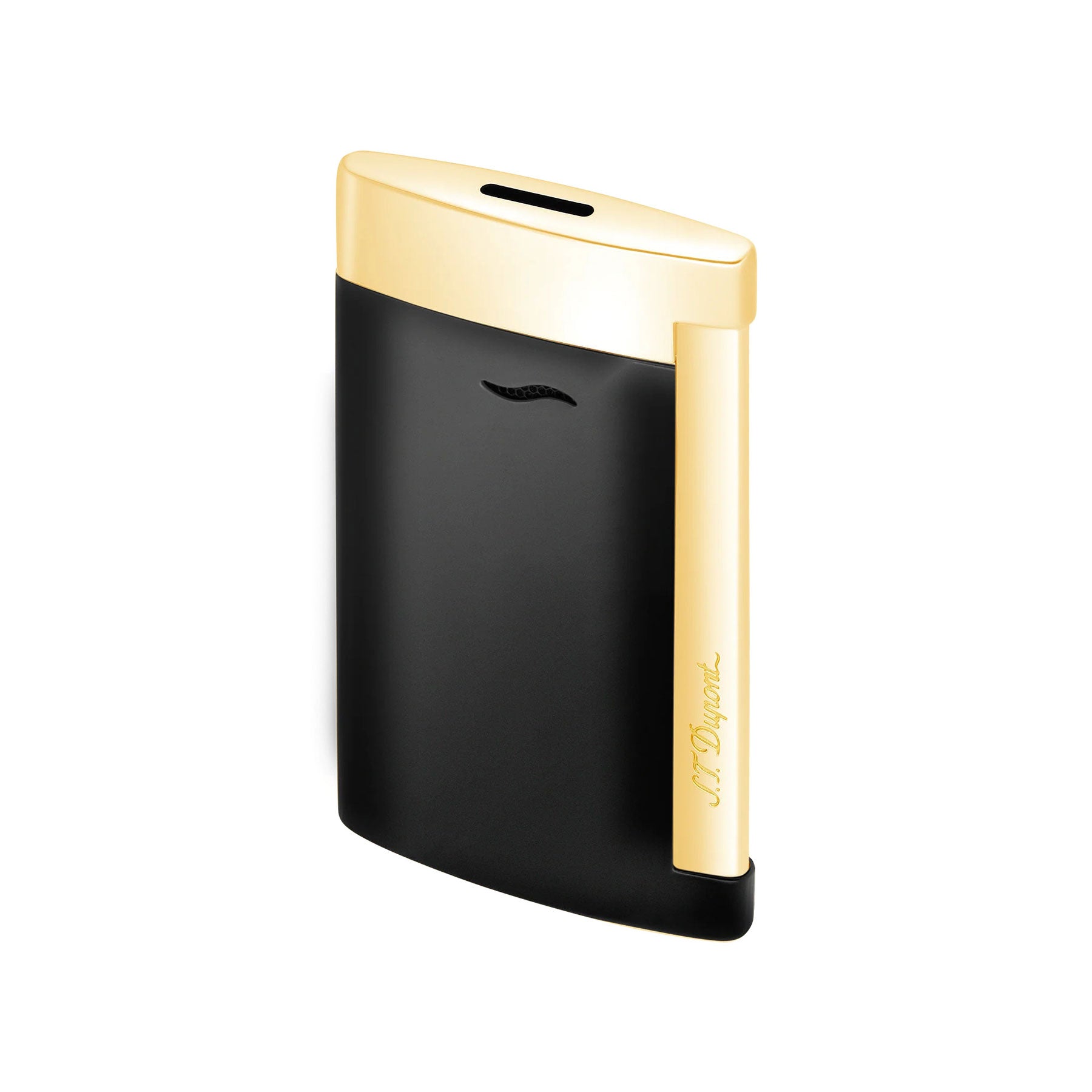 S. T. Dupont SLIM 7 Lacquered Lighter Black and Gold