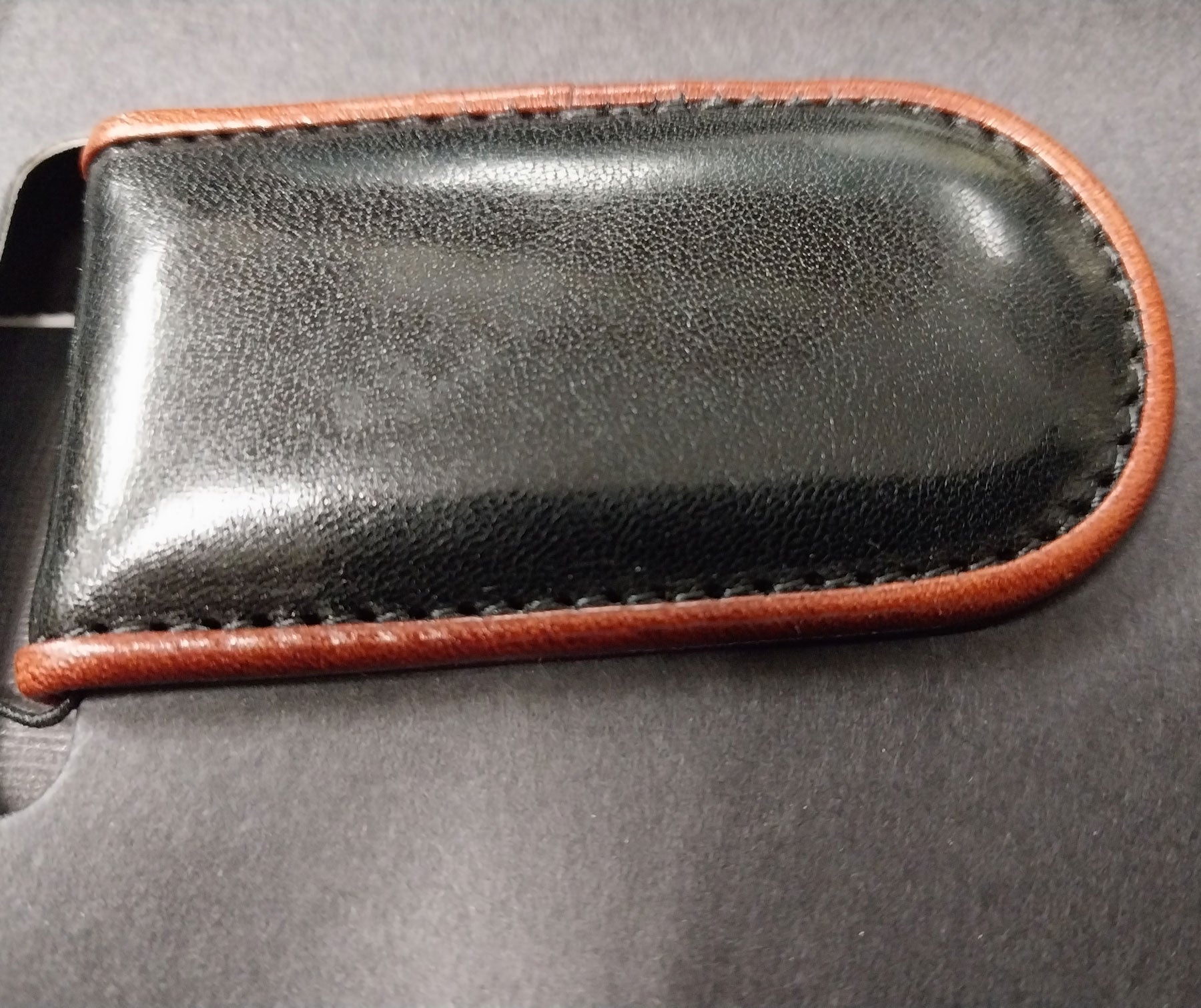 Bosca Montreal Magnetic Money Clip Black/Amber