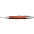 Faber-Castell e-motion Ballpoint Pen, Wood & Polished Chrome - Brown - #148382