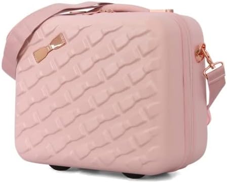 Ted Baker Women's Belle Fashion Lightweight Hardshell Spinner Luggage (Pink, Vanity Case)