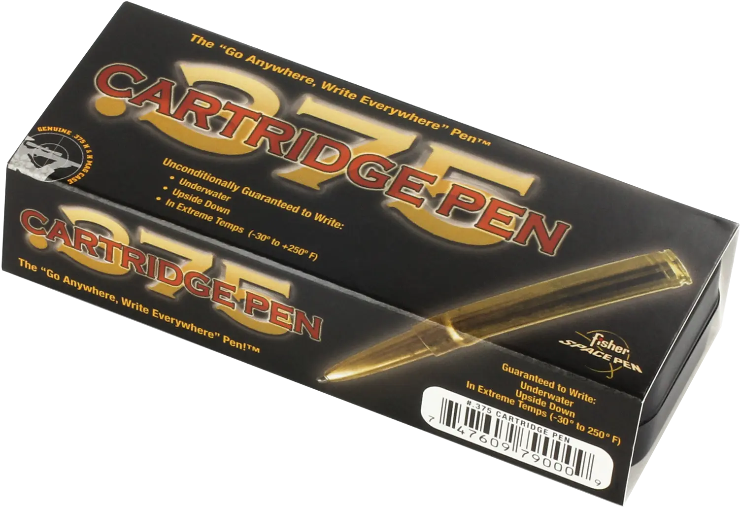 Fisher .375 Cartridge Space Pen With Gold Clip