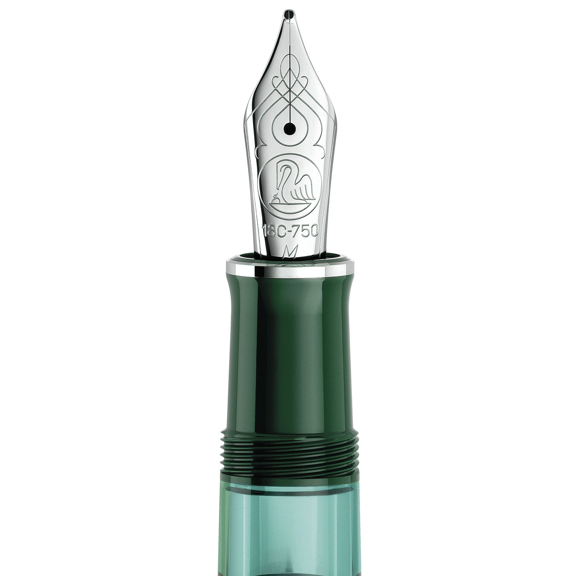 Pelikan Special Edition Souveran M815 Metal Striped Green Fountain Pen