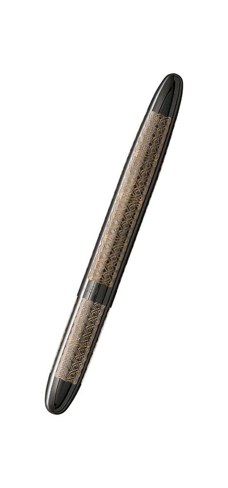Fisher Space Pens 400BTN-CK Dark Matter Black Titanium Nitride Bullet Space Pen, Celtic Knot Design - Altman Luggage 