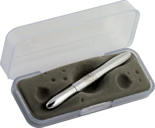 Fisher Chrome Bullet Space Pen With Coast Guard Emblem