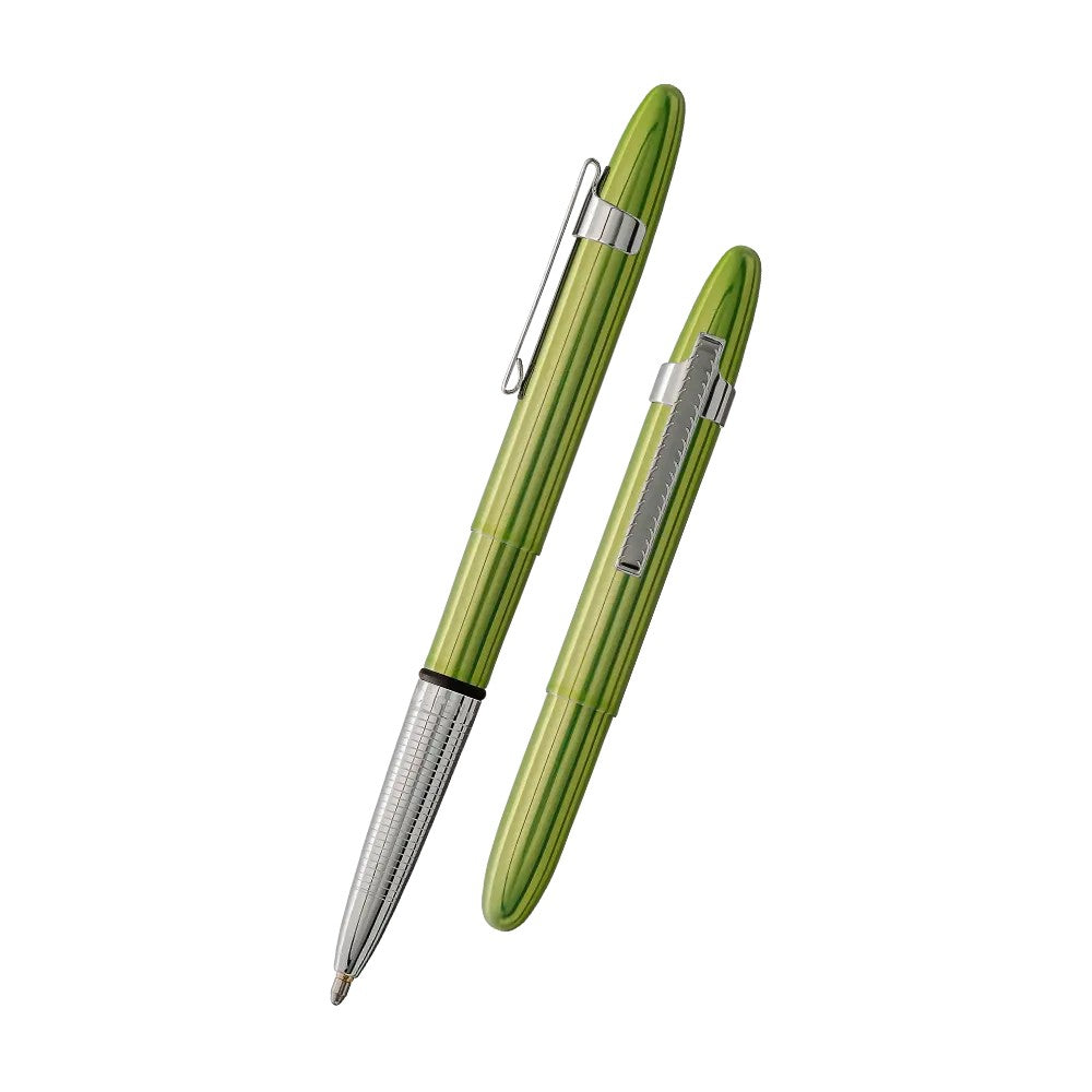 Fisher Space Pens 400LGCL Aurora Borealis Green Bullet Space Pen, Chrome Clip