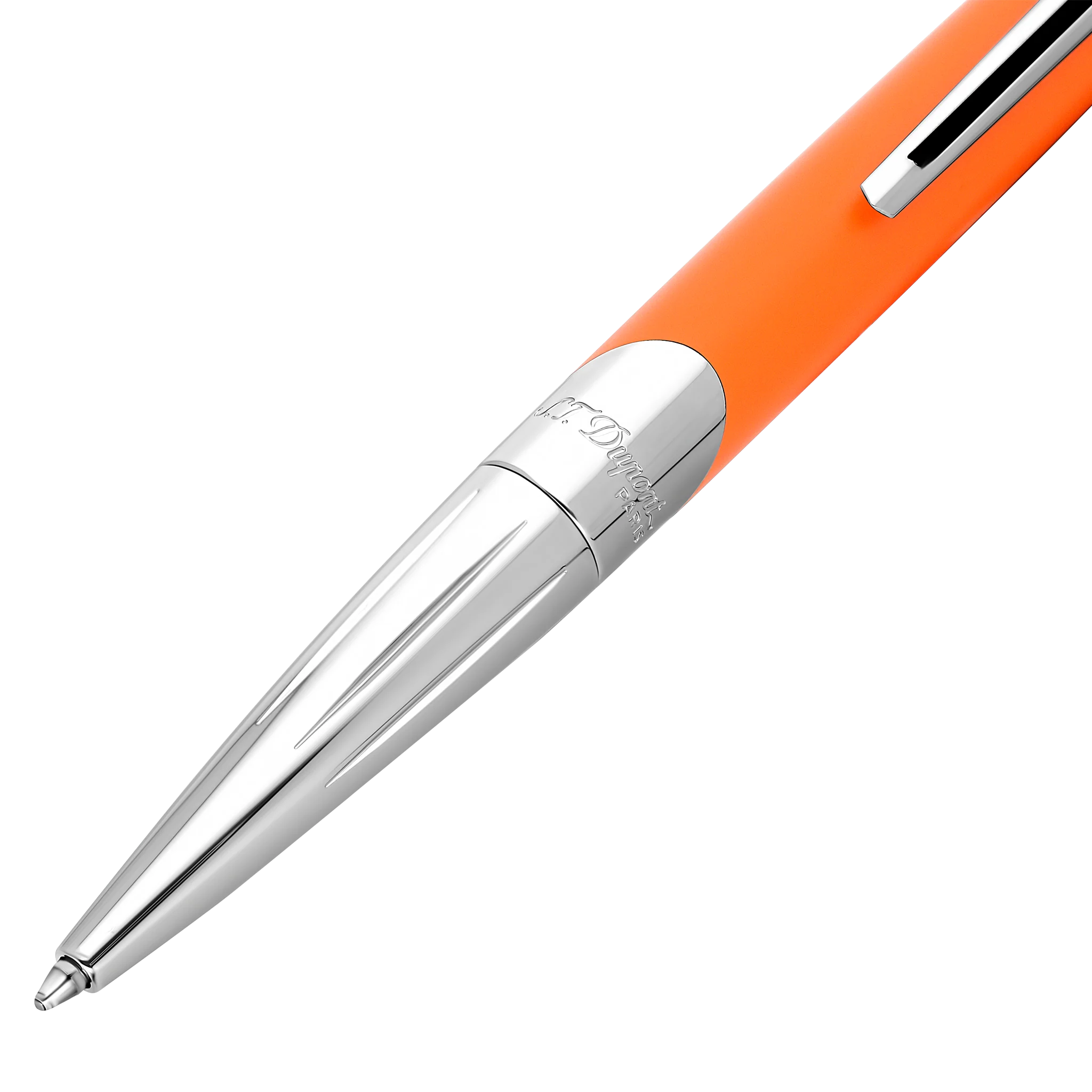 S. T. Dupont Defi Millenium Matte Orange Ballpoint Pen - Altman Luggage 