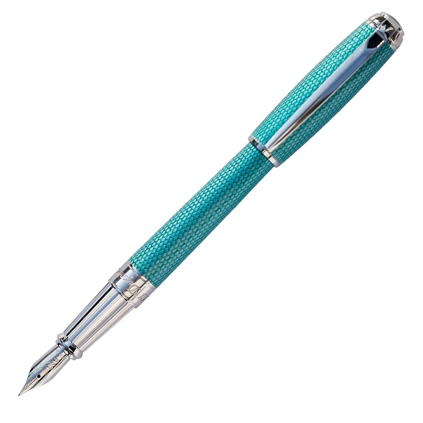 S. T. Dupont Line D Special Project LAR Turquoise Fountain Pen - Altman Luggage 