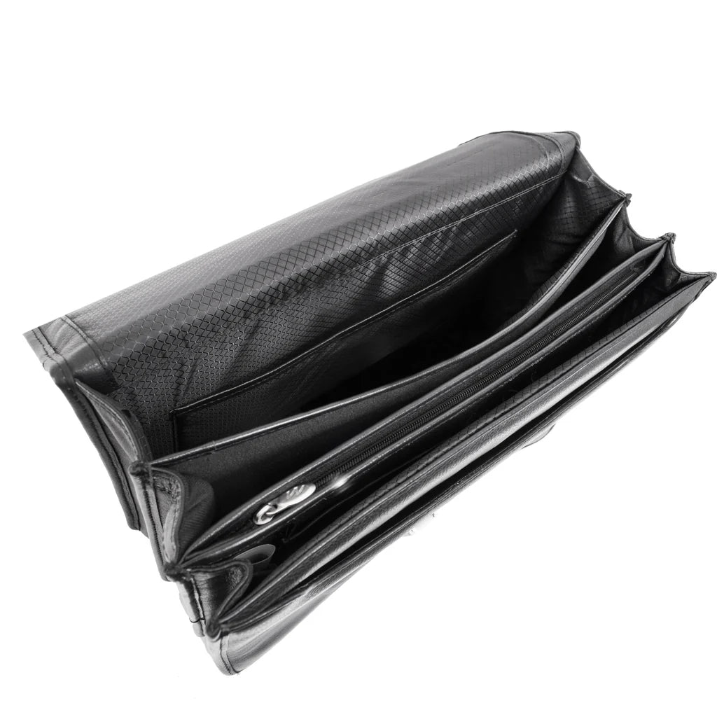 McKlein I Series 4355 River North Triple Compartment Briefcase Full Grain Cashmere Napa Leather