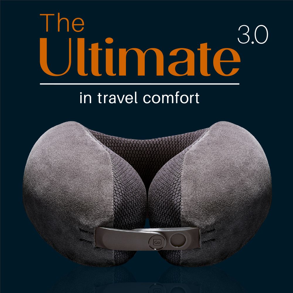 Go Travel Ultimate 3.0 Travel Pillow (Dark Grey)