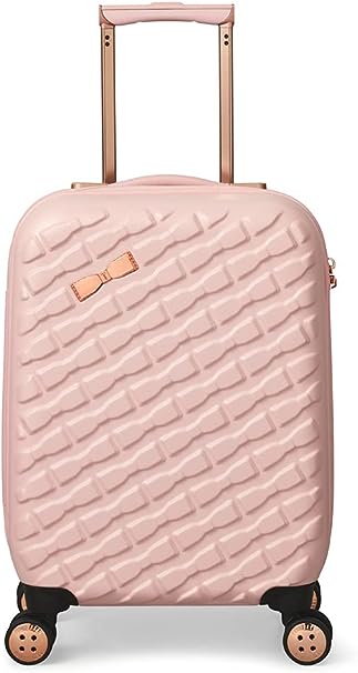 Ted Baker Women's Belle Fashion Lightweight Hardshell Spinner Luggage (Pink, Carry-On 21-Inch)