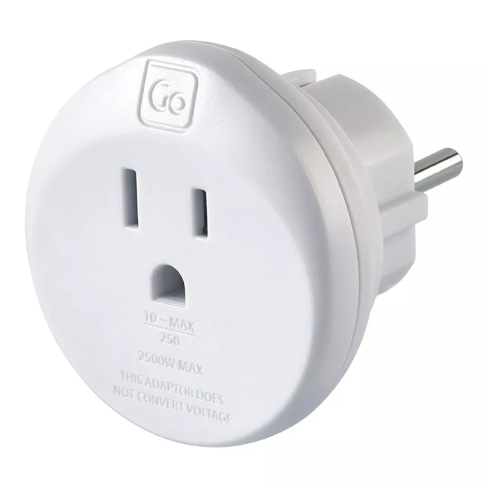 Go Travel USA-EU Electrical Adaptor