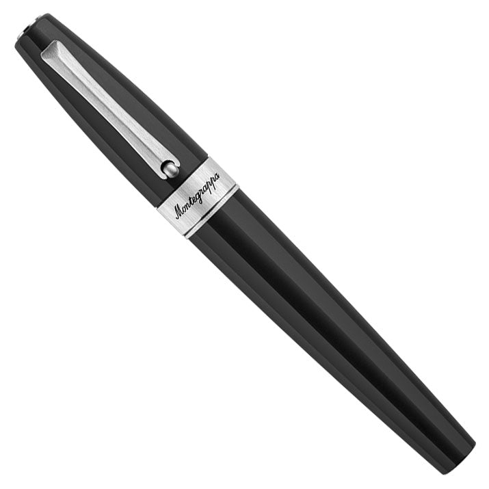 Montegrappa Magnifica Rollerball Pen - Black Inox Satinato