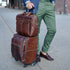 Jack Georges 18" Wheeled Carry-on Bag #7518 Hand-stained, Full-grain Buffalo Leather