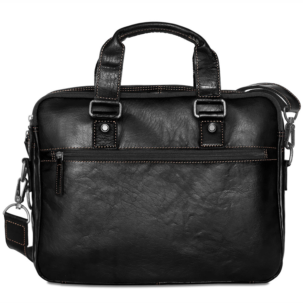 Jack Georges Voyager Professional Slim Zippered Briefcase #7321