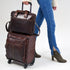 Jack Georges 18" Wheeled Carry-on Bag #7518 Hand-stained, Full-grain Buffalo Leather