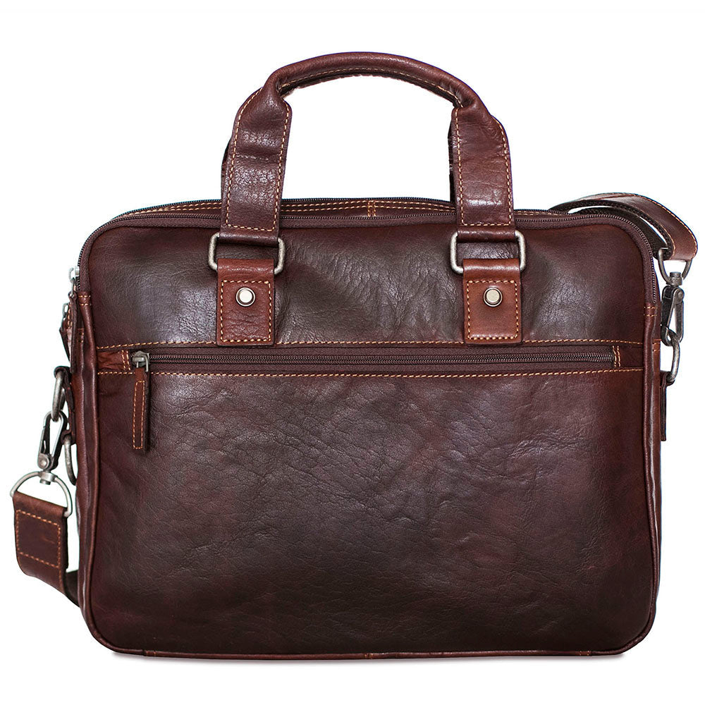 Jack Georges Voyager Professional Slim Zippered Briefcase #7321