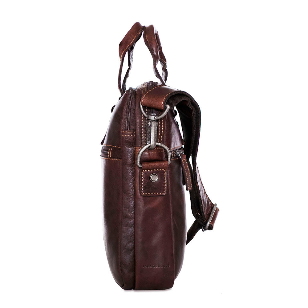 Jack Georges Voyager Professional Slim Zippered Briefcase #7321