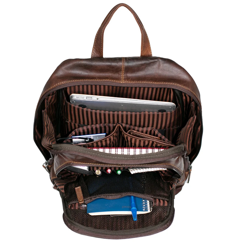 Jack Georges Voyager Leather Backpack