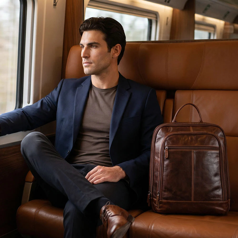 Jack Georges Voyager Leather Backpack