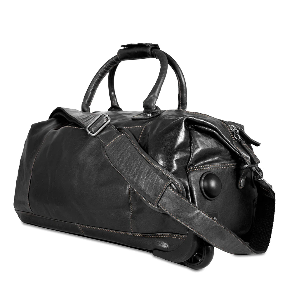 Jack Georges Wheeled Duffle Bag #7520 Hand-stained, Full-grain Buffalo Leather