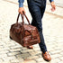 Jack Georges Wheeled Duffle Bag #7520 Hand-stained, Full-grain Buffalo Leather