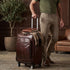 Jack Georges 22" Wheeled Carry-on Bag #7522 Hand-stained, Full-grain Buffalo Leather