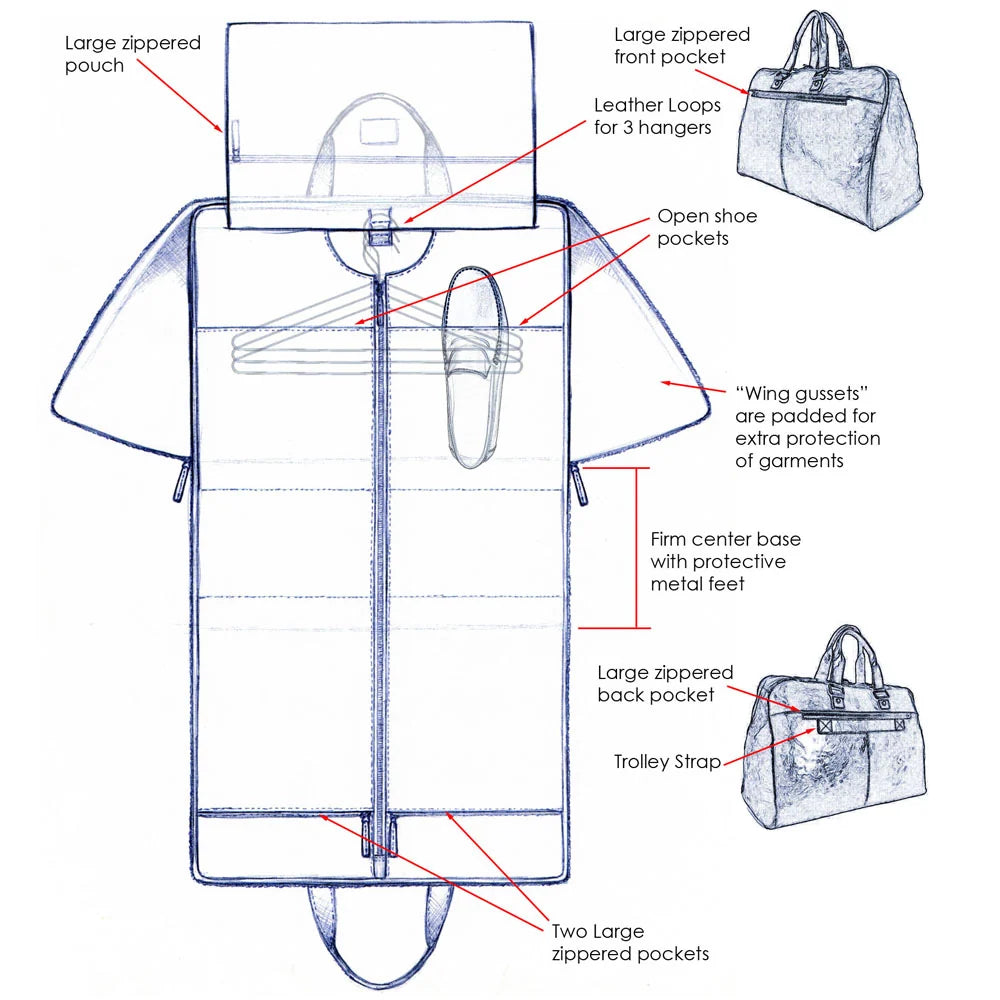 Jack Georges Convertible Valet Bag #7550