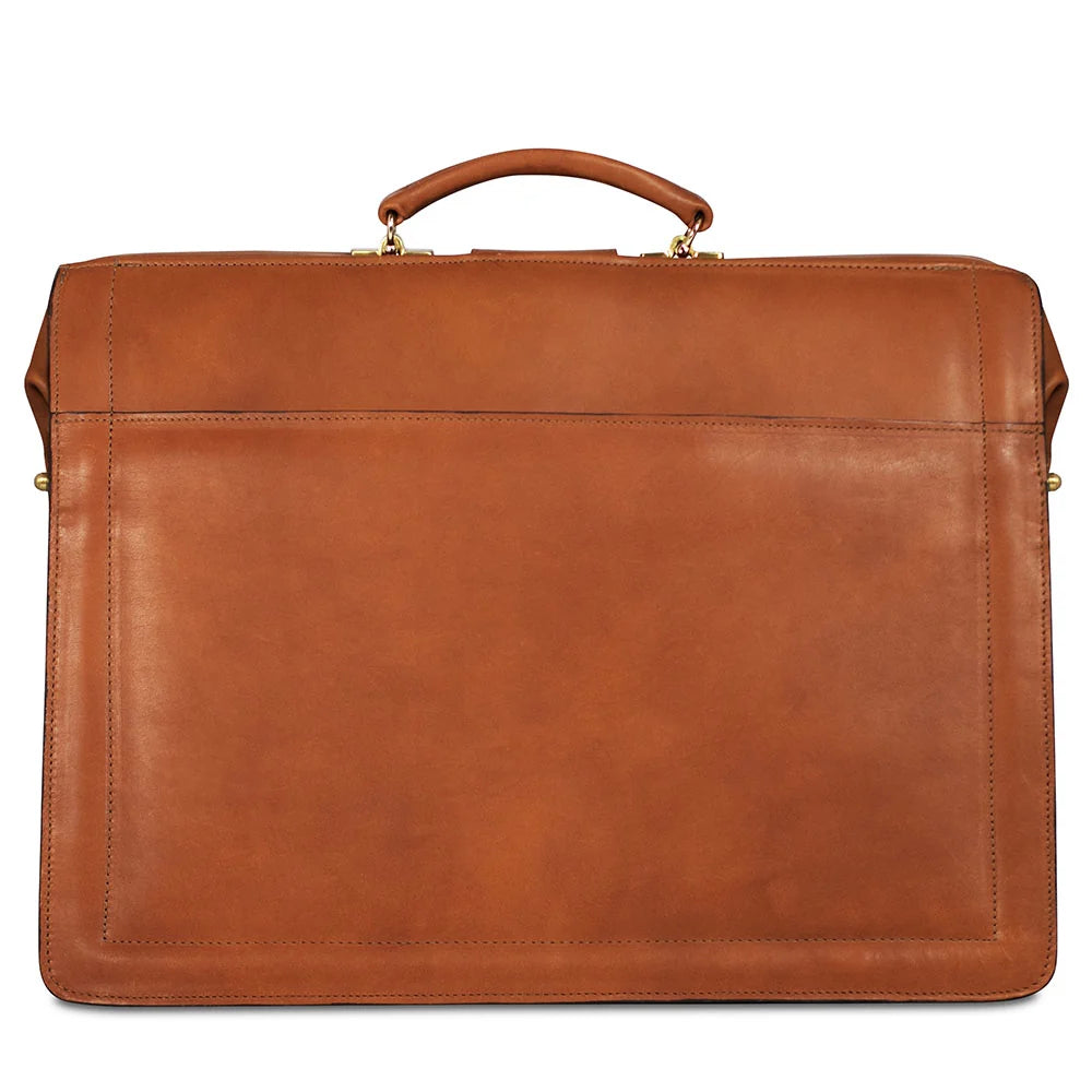 Jack Georges Belting Leather Classic Combination Lock Briefbag #9005