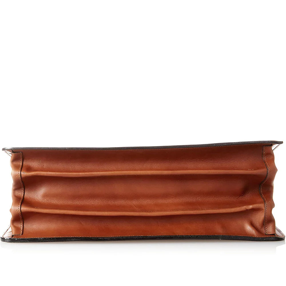 Jack Georges Belting Leather Classic Combination Lock Briefbag #9005