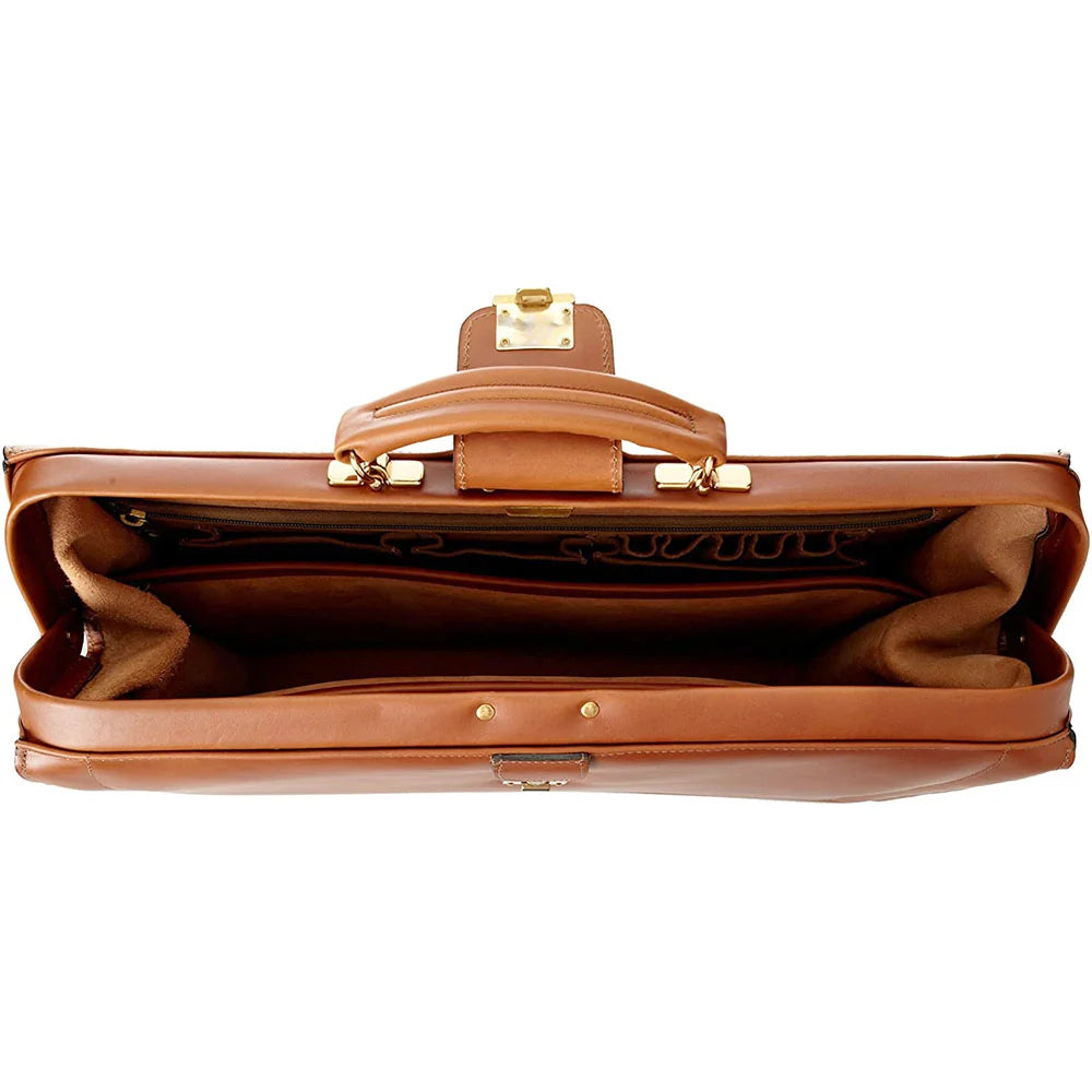 Jack Georges Belting Leather Classic Combination Lock Briefbag #9005