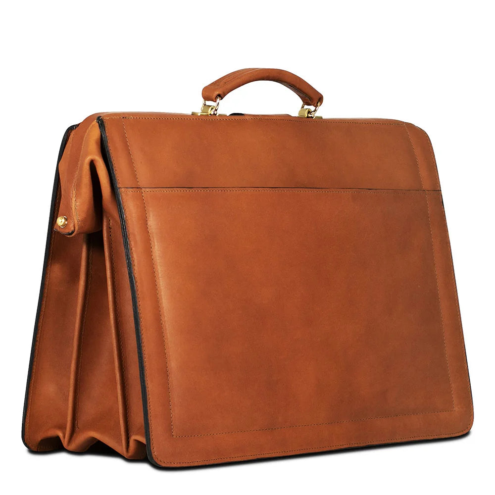 Jack Georges Belting Leather Classic Combination Lock Briefbag #9005
