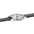 Mondaine Classic Brushed Steel Black, Vegan Grape Leather Strap, 36 mm