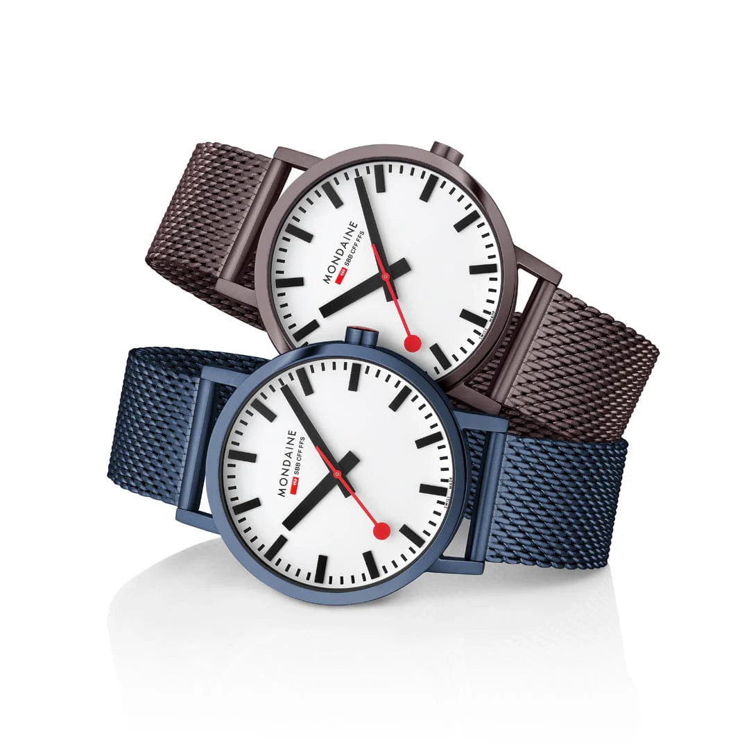 Mondaine Classic Stainless Steel Mesh, 40 mm A660.30360.1BSBM