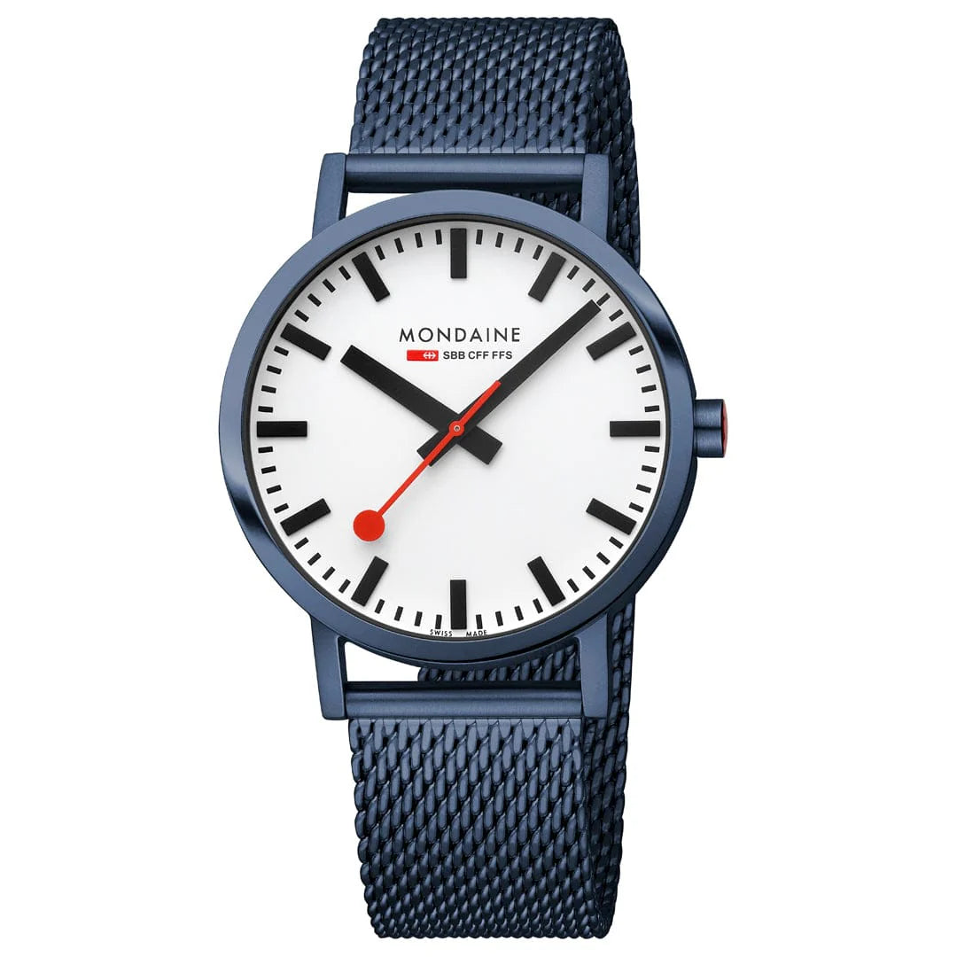 Mondaine Classic Stainless Steel Mesh, 40 mm A660.30360.1BSBM